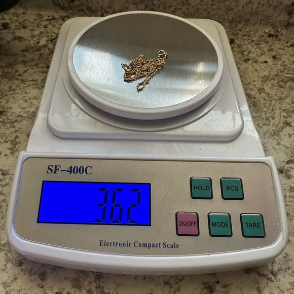 Vintage 14k wheat (?) chain necklace - Picture 6 of 7